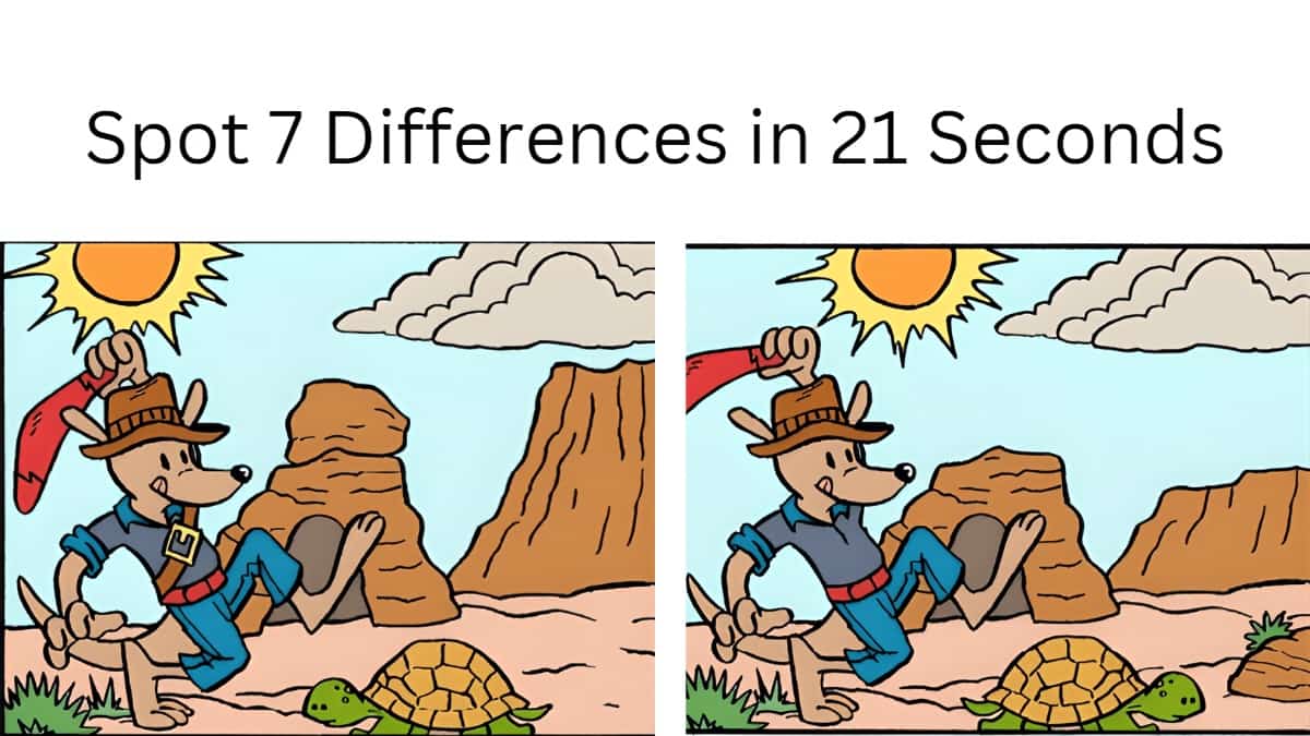 Spot The Difference Can You Spot 7 Differences In 21 Seconds 