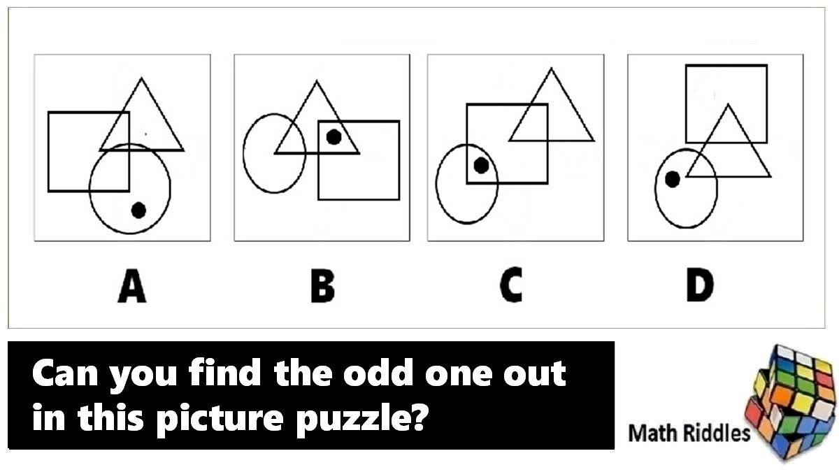 Math Riddles IQ Test: Find the Odd One Out Picture Puzzle Part 2