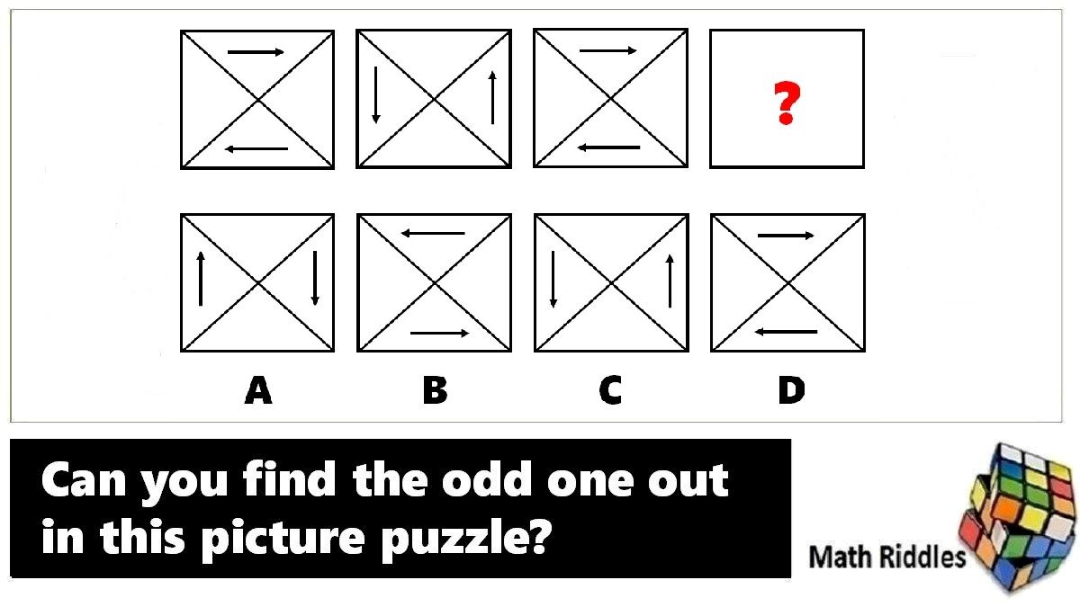 Math Riddles IQ Test: Find the Odd One Out Picture Puzzle Part 3