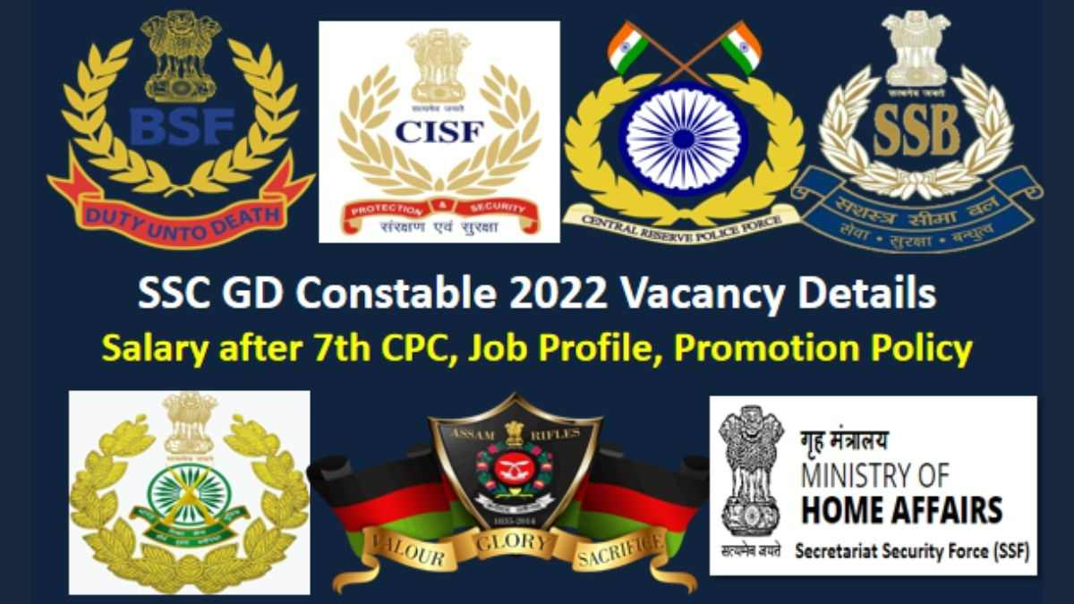 SSC GD Constable 24369 Vacancy Details 2022