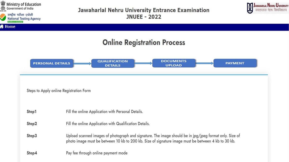 JNUEE 2022 Registration Starts for PhD Admissions