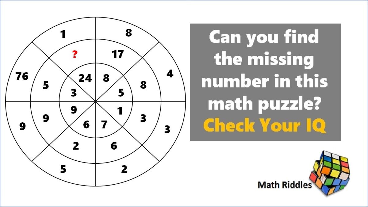 Math Riddles: Missing Number Puzzles, IQ and Aptitude Tests
