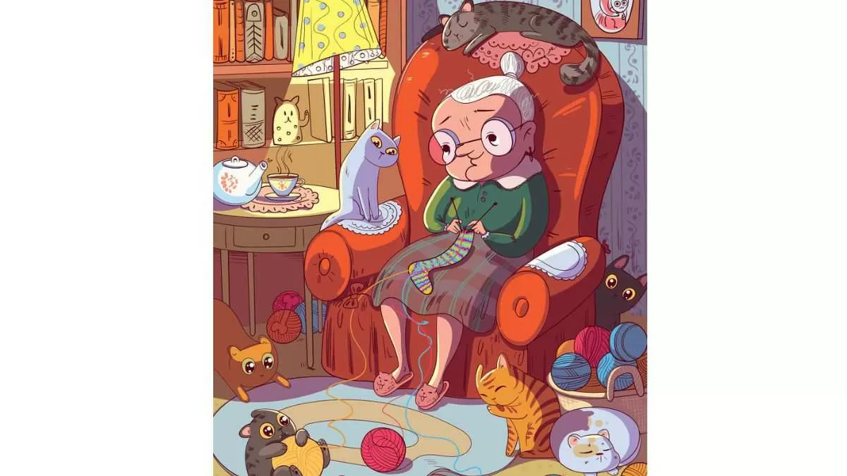 Find all the cat faces in the brain teaser