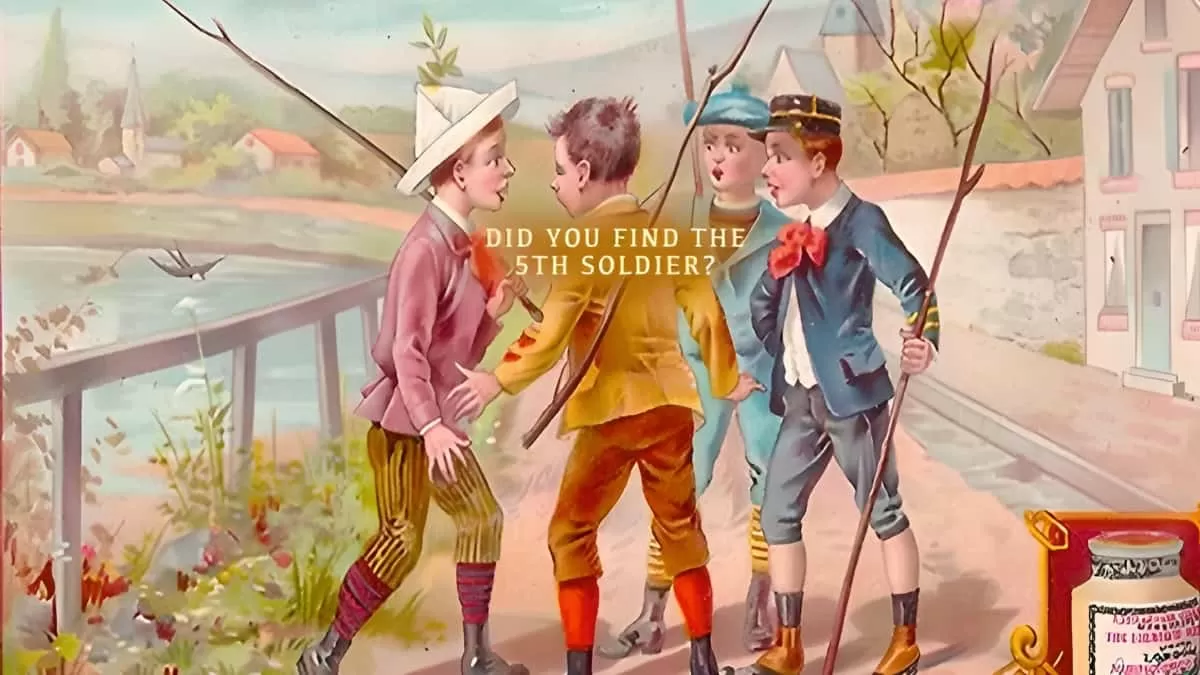 Find Hidden Soldier Optical Illusion