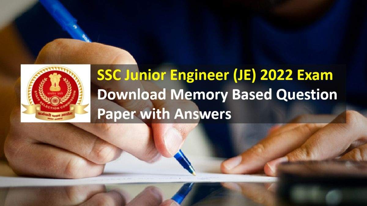 SSC JE 2022 Memory Based Question Paper PDF Download