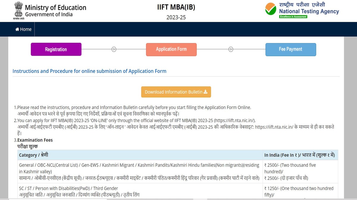 IIFT MBA 2023 Application Last Date Today