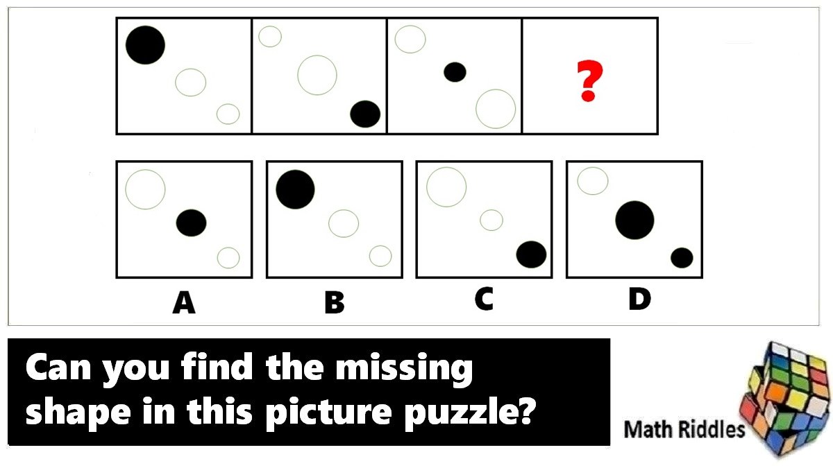 Math Riddles IQ Test: Find the Missing Shape in these Picture Puzzles Part 5
