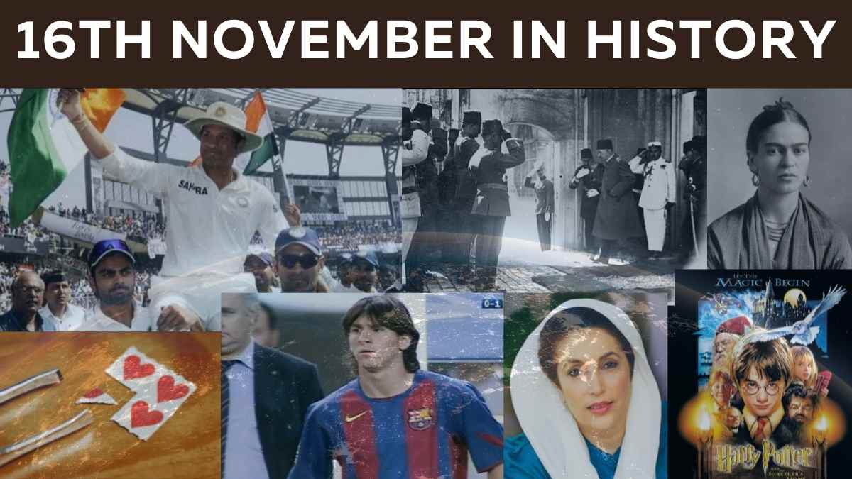 16th November In History: Check Events In Politics, Sports, Music, Cinema, And Famous Birthdays