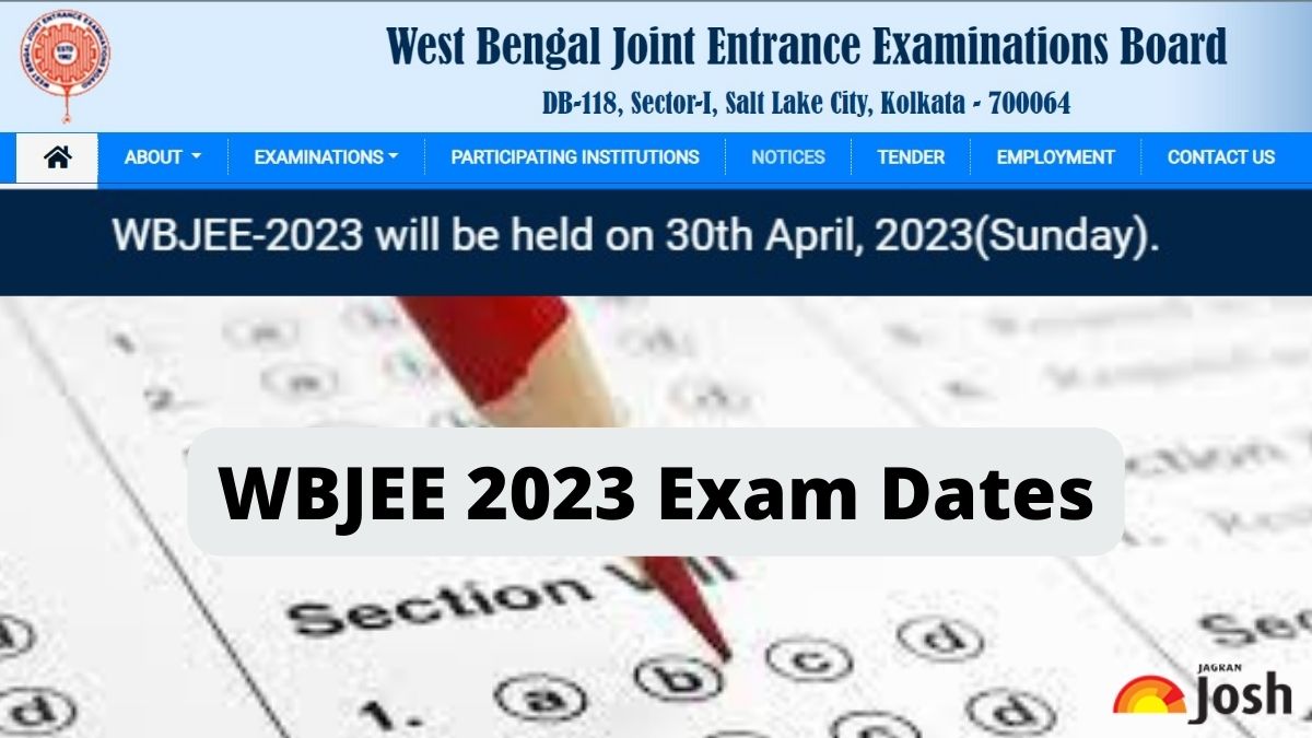 WBJEE 2023 Exam Dates