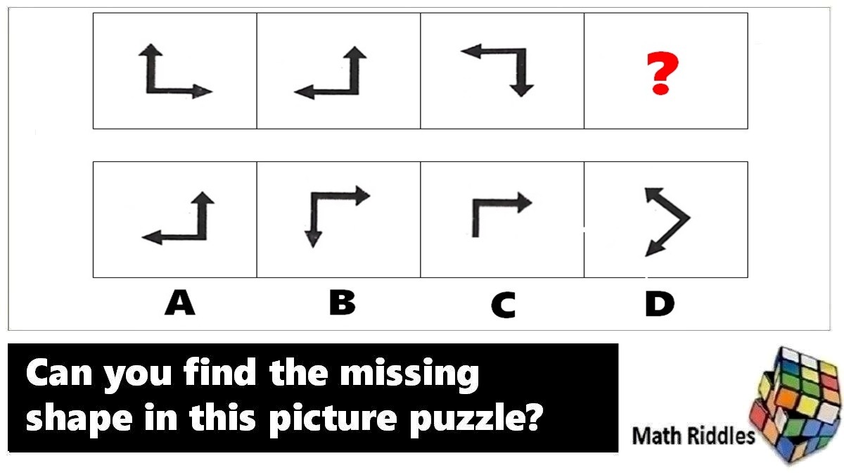 Math Riddles: Find the Missing Shape Picture Puzzles Part 9