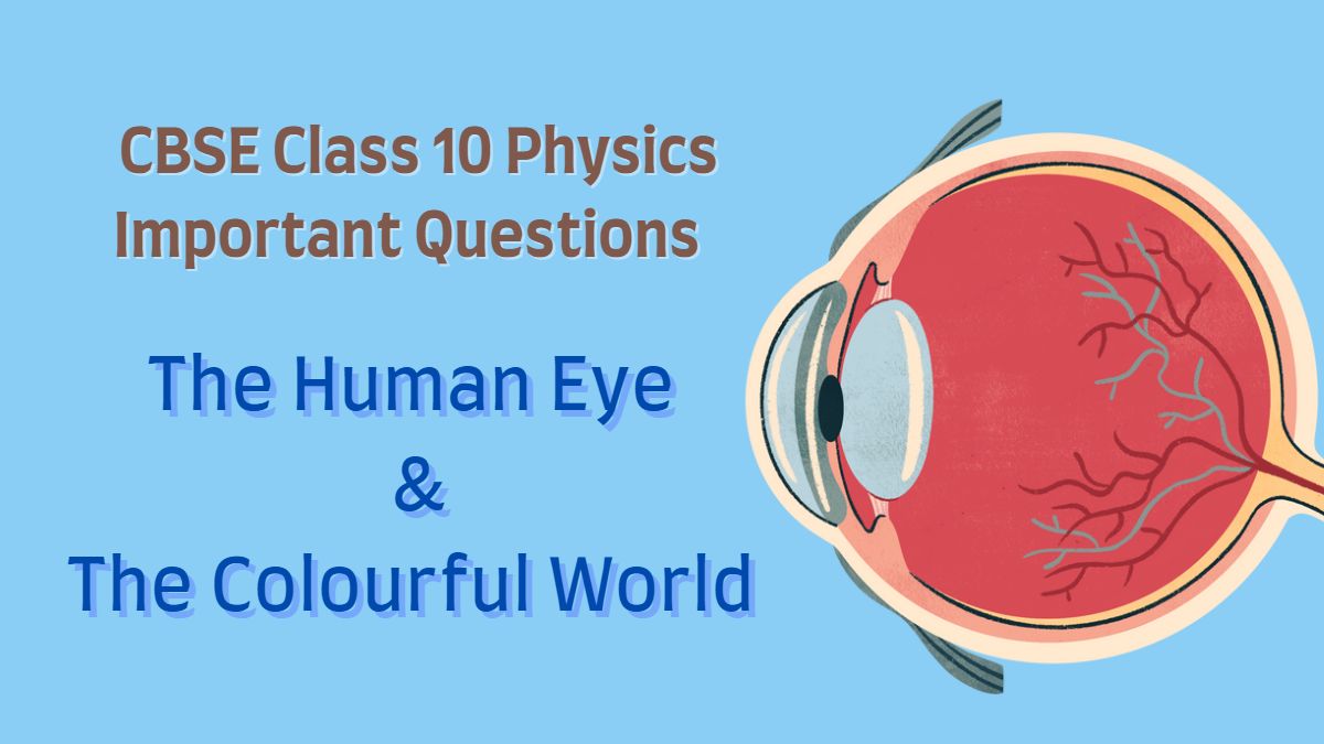 CBSE Class 10 Physics Human Eye Important Questions and Answers for 2023