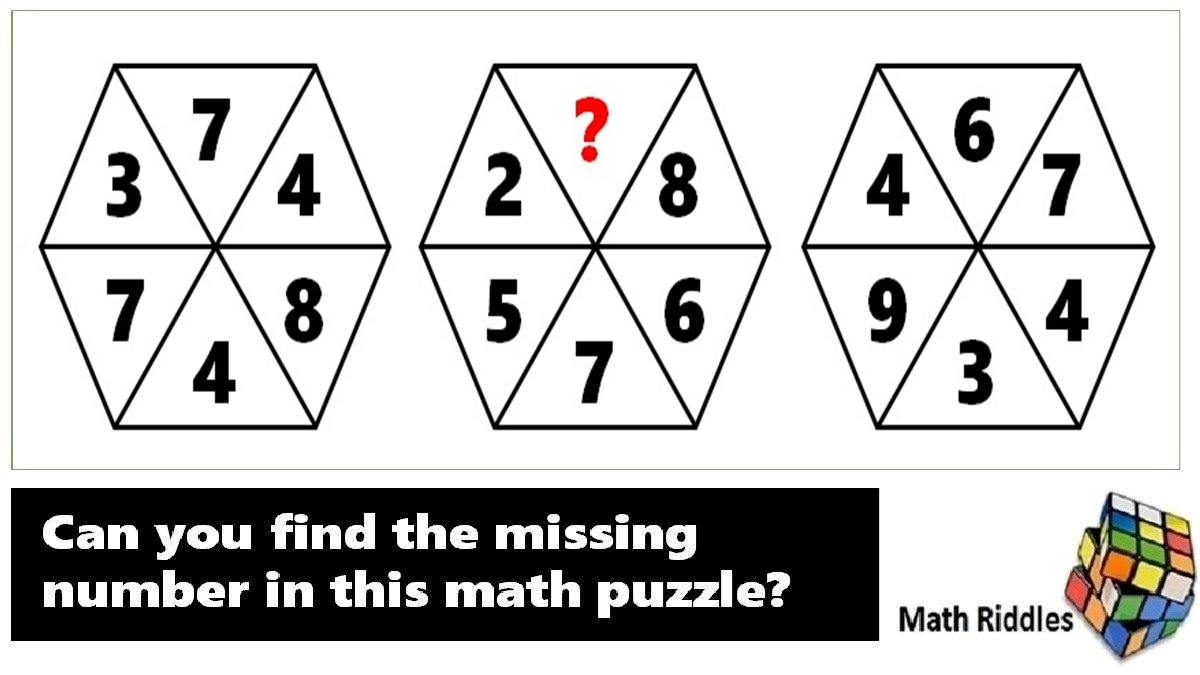 Math Riddles: Find the Missing Number Puzzles (with Answers)