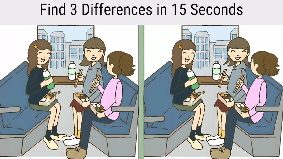 Spot 3 Differences in 15 Seconds
