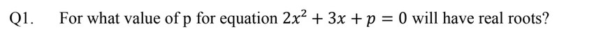 CBSE Class 10 Maths Chapter 4 Important Questions with Solutions: Quadratic Equations