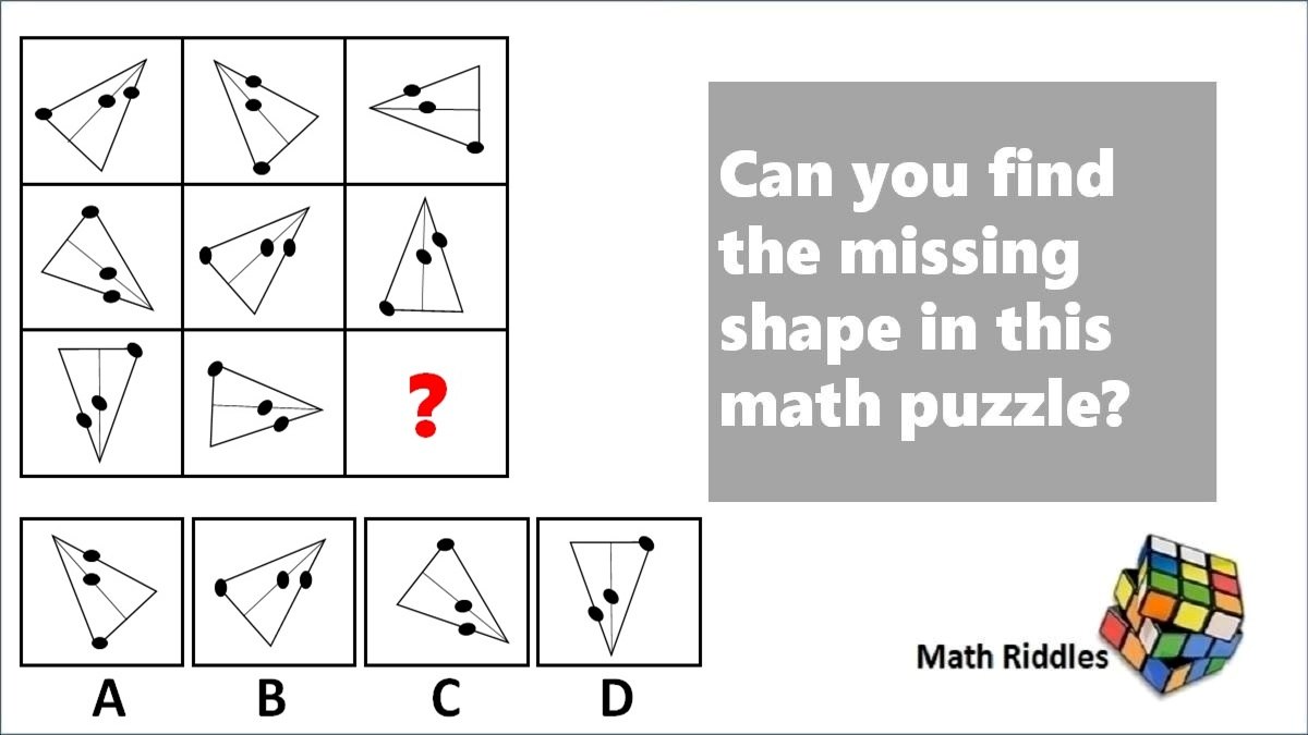 Math Riddles: Find Missing Shapes Quiz, Can You Solve in 20