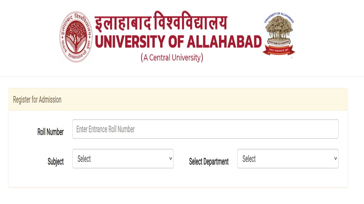 Allahabad University Admissions 2022
