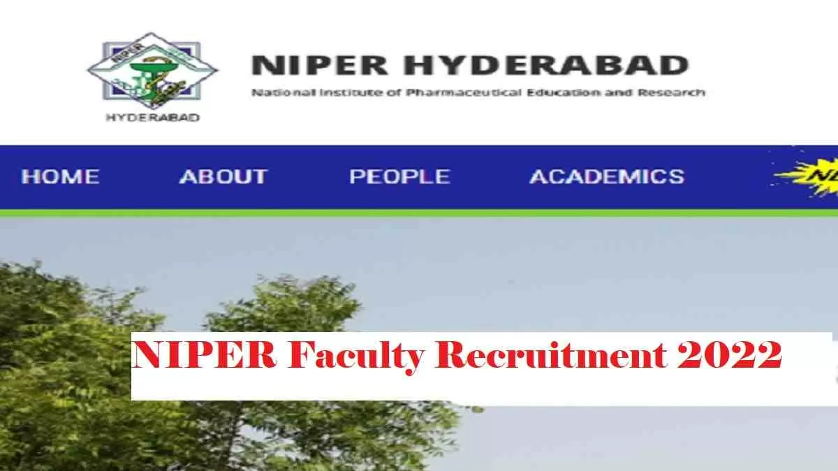 NIPER Recruitment 2022
