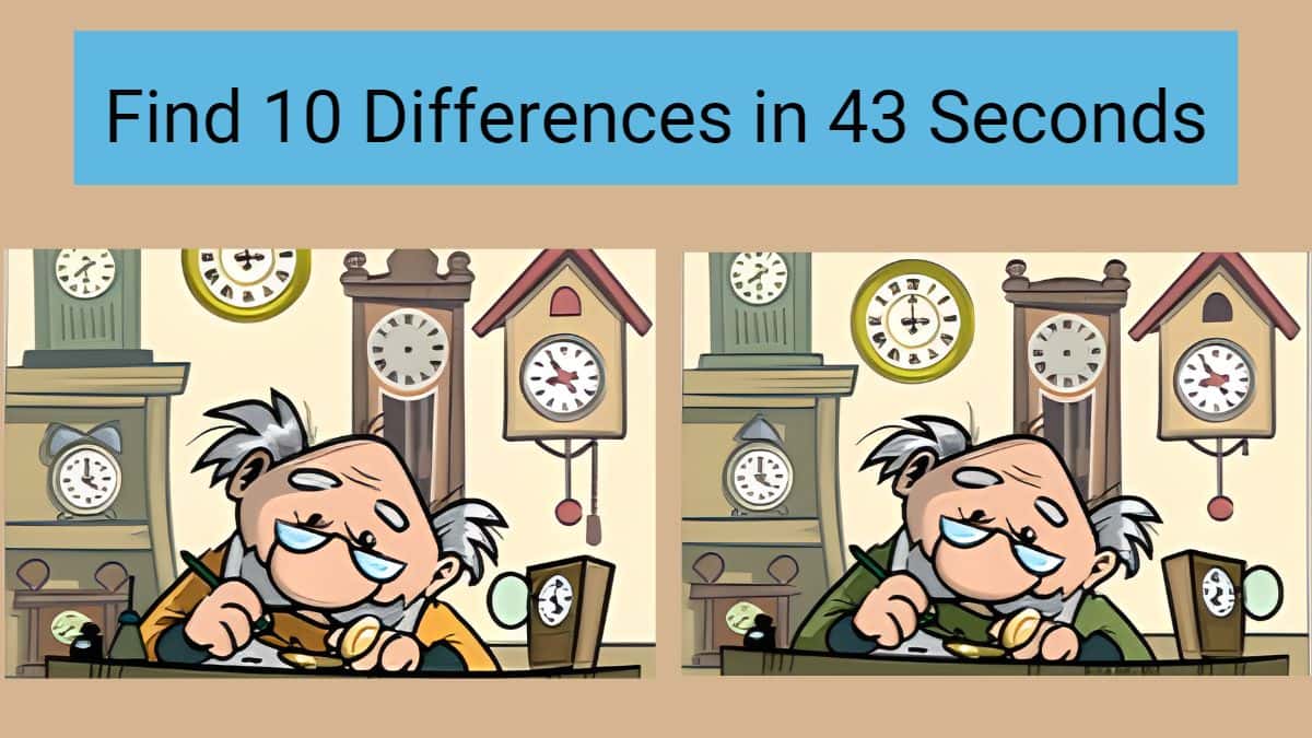 Find 10 Differences in 43 Seconds