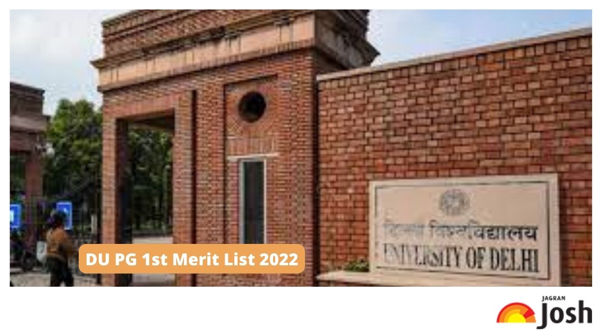 DU PG 1st Merit List 2022