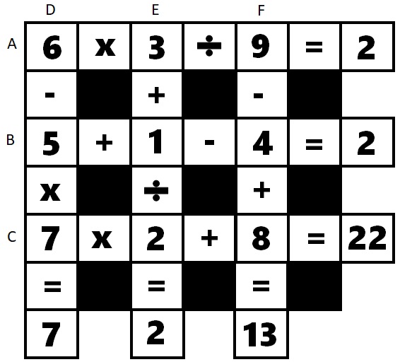 Can you solve it? The crossword that counts itself, Mathematics