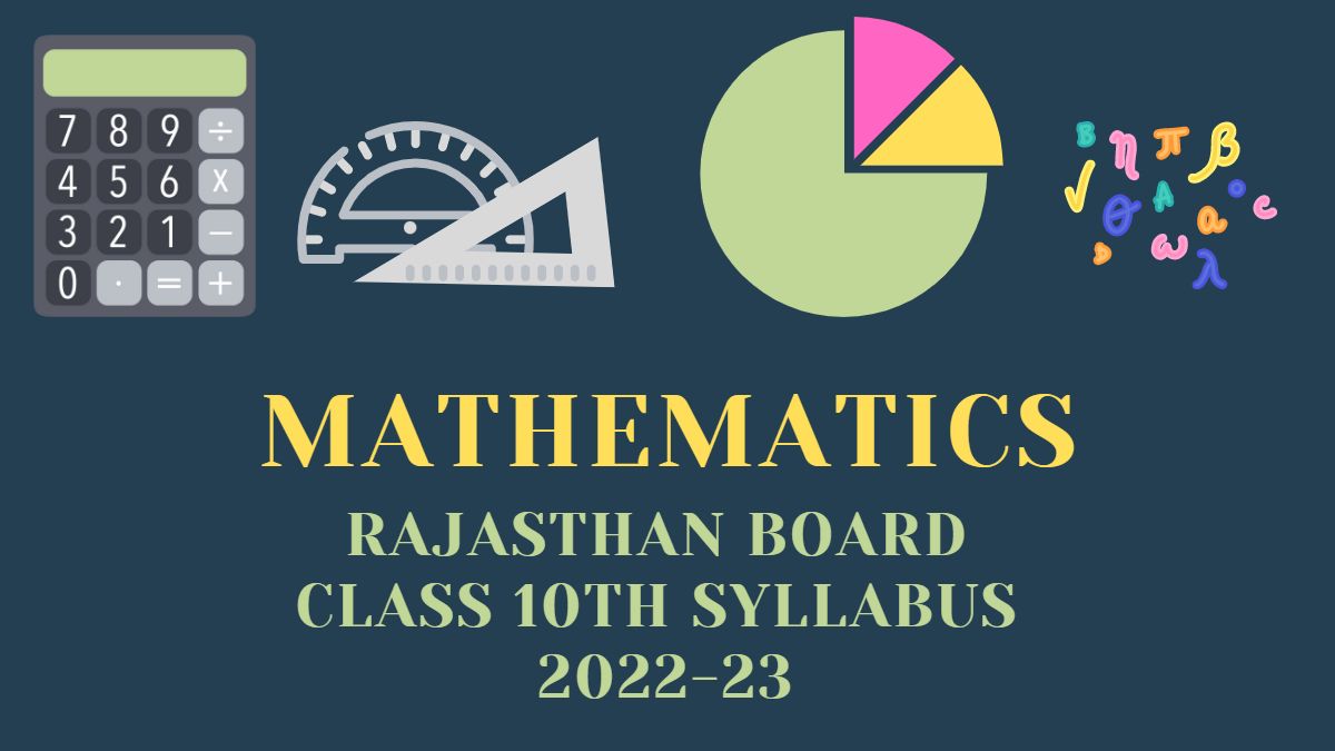 RBSE 10th Math Syllabus 2023 Download Rajasthan Board Class 10 Math 