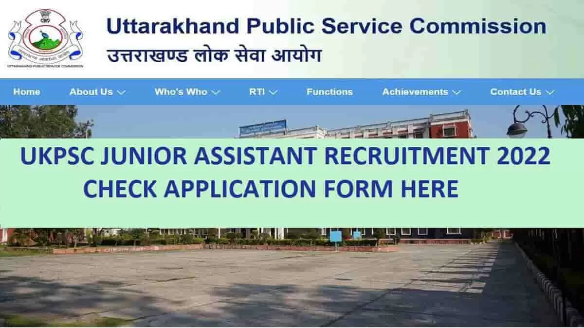 UKPSC Recruitment 2022