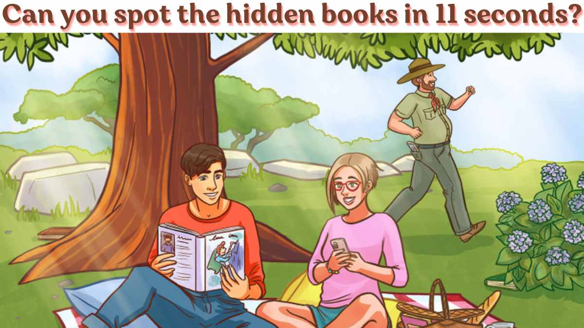 Brain Teaser IQ Test: Only Someone With Good Eyesight Can Spot The Hidden Books In 11 Seconds?