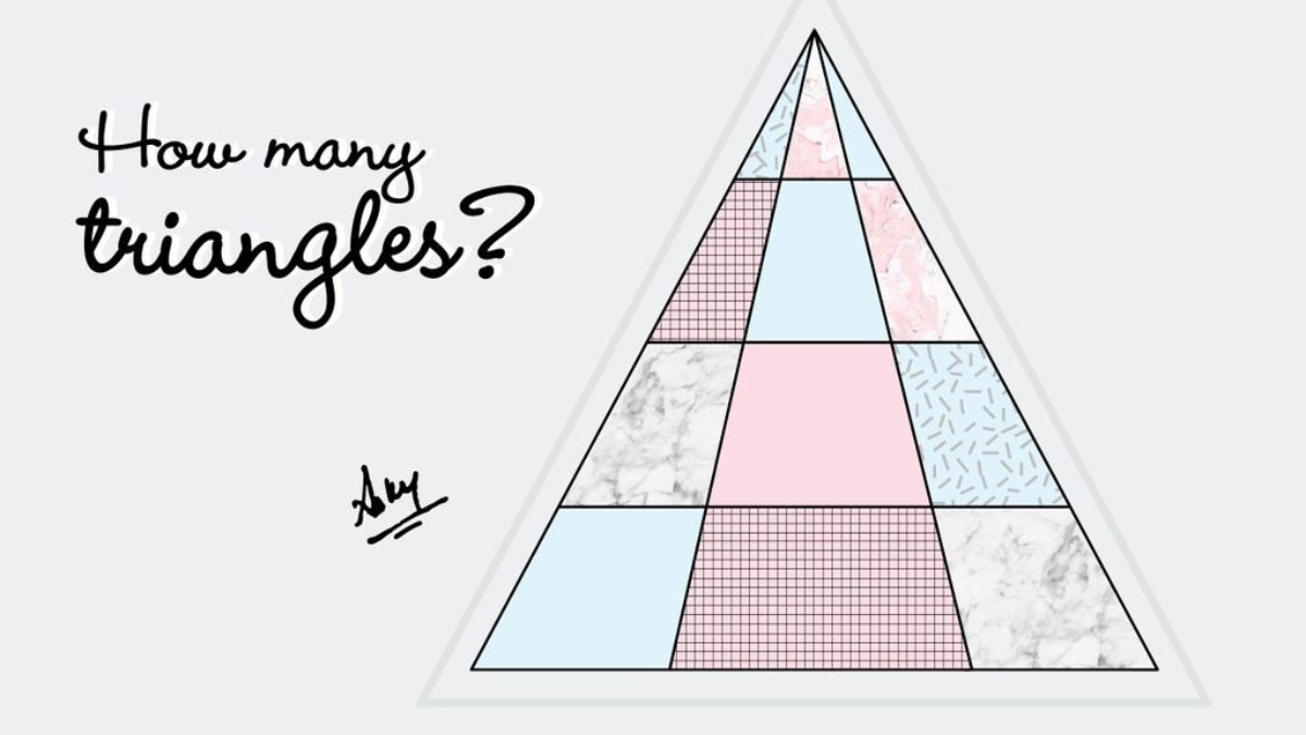 Math Riddle: The trickiest “How Many Triangles You See” Only Geniuses Can Solve. 