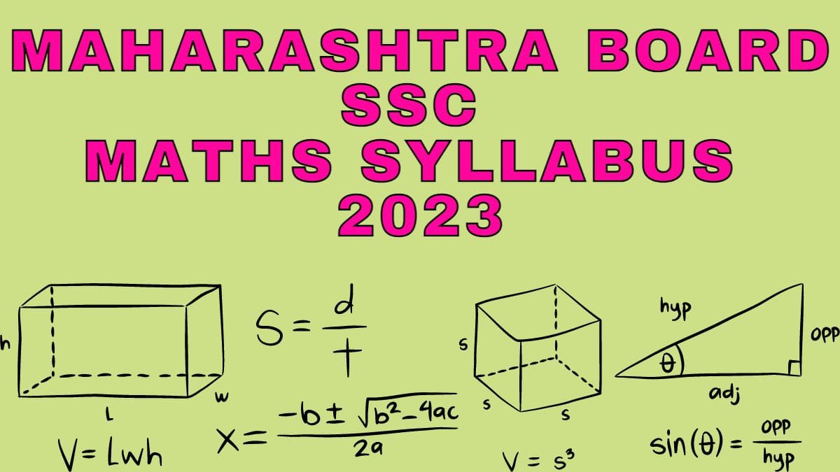 Maharashtra Board SSC Mathematics Syllabus 