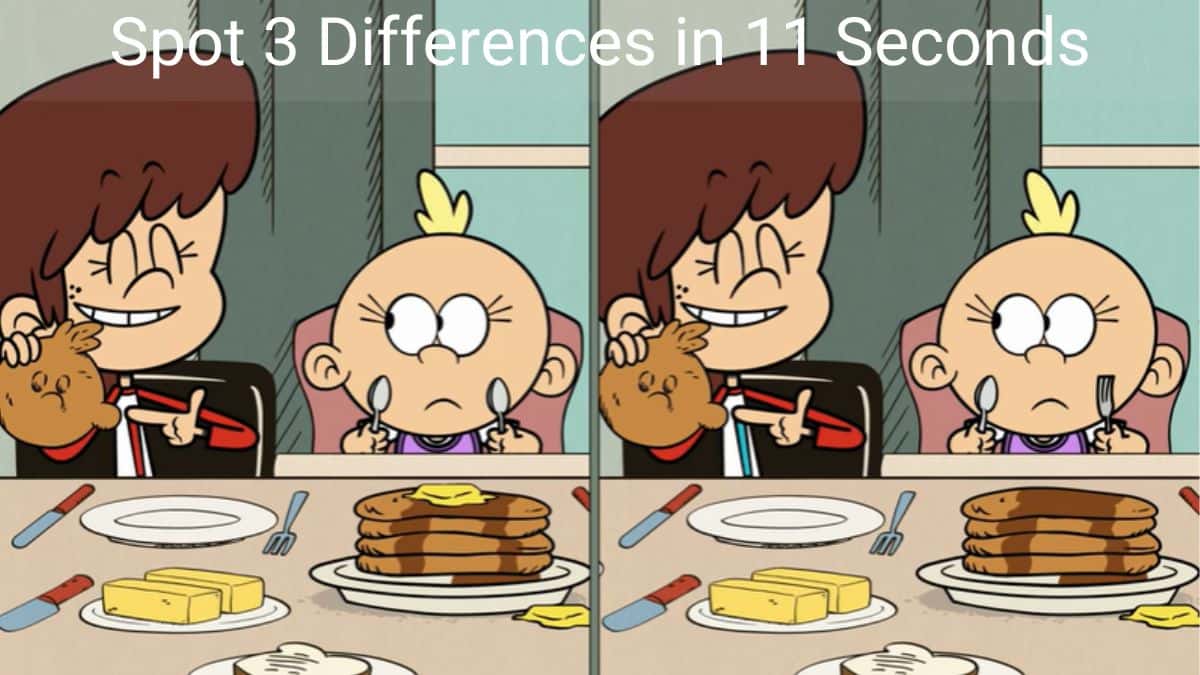 Spot 3 Differences in 11 Seconds
