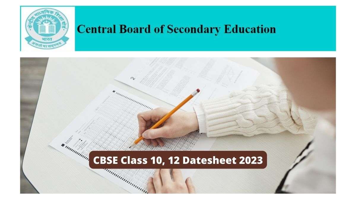 CBSE 10 12 Datesheet 2023