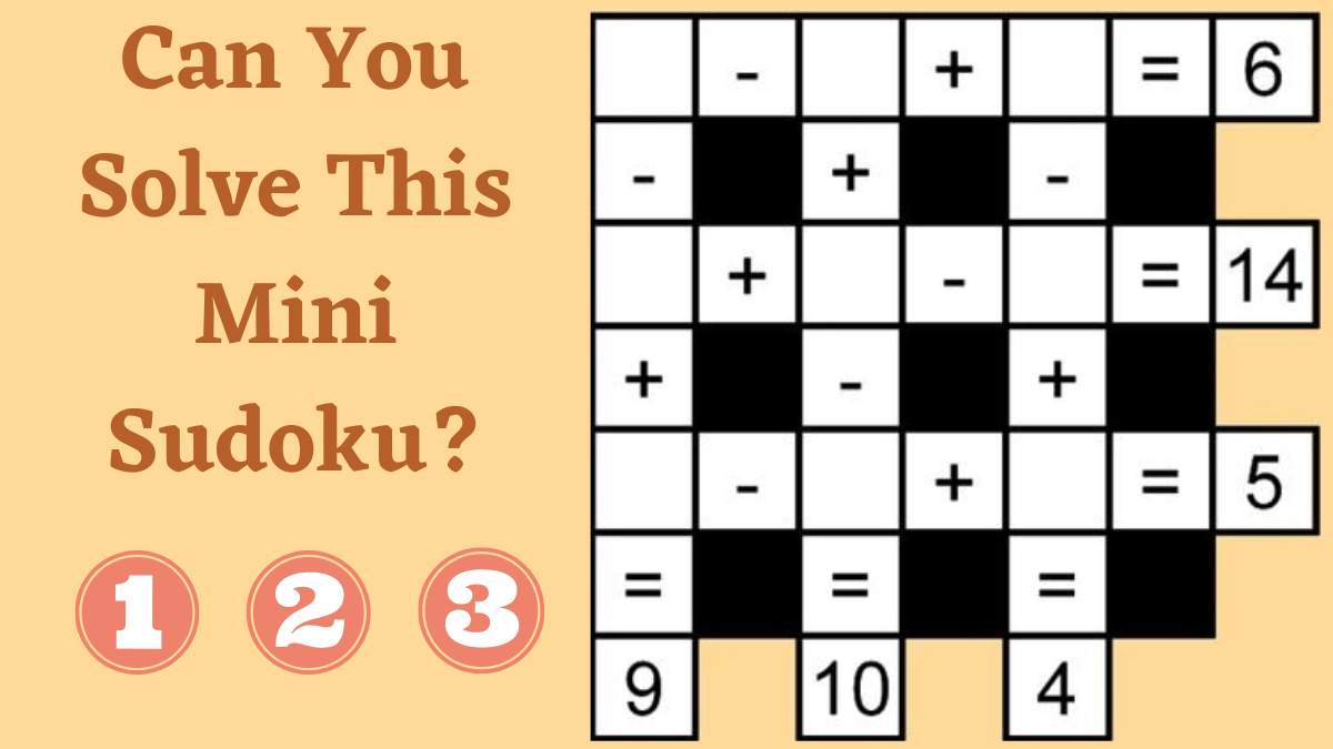 Math Riddle IQ Test: Can You Solve This Mini Sudoku?