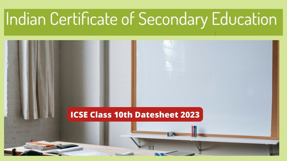 ICSE Datesheet 2023 (Soon)