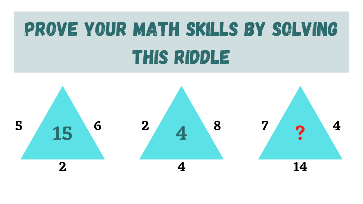 Prove Your Math Skills By Solving This Math Riddle