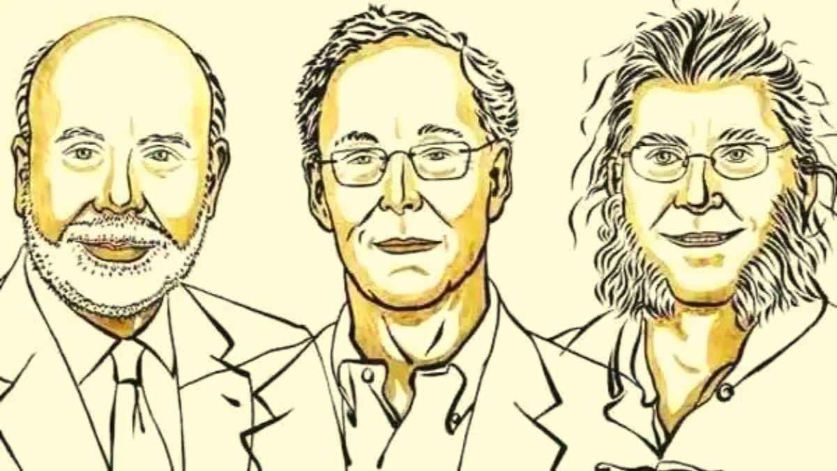 What was the research on Financial Crises that won the Nobel Prize Of Economics and who were the men behind it?