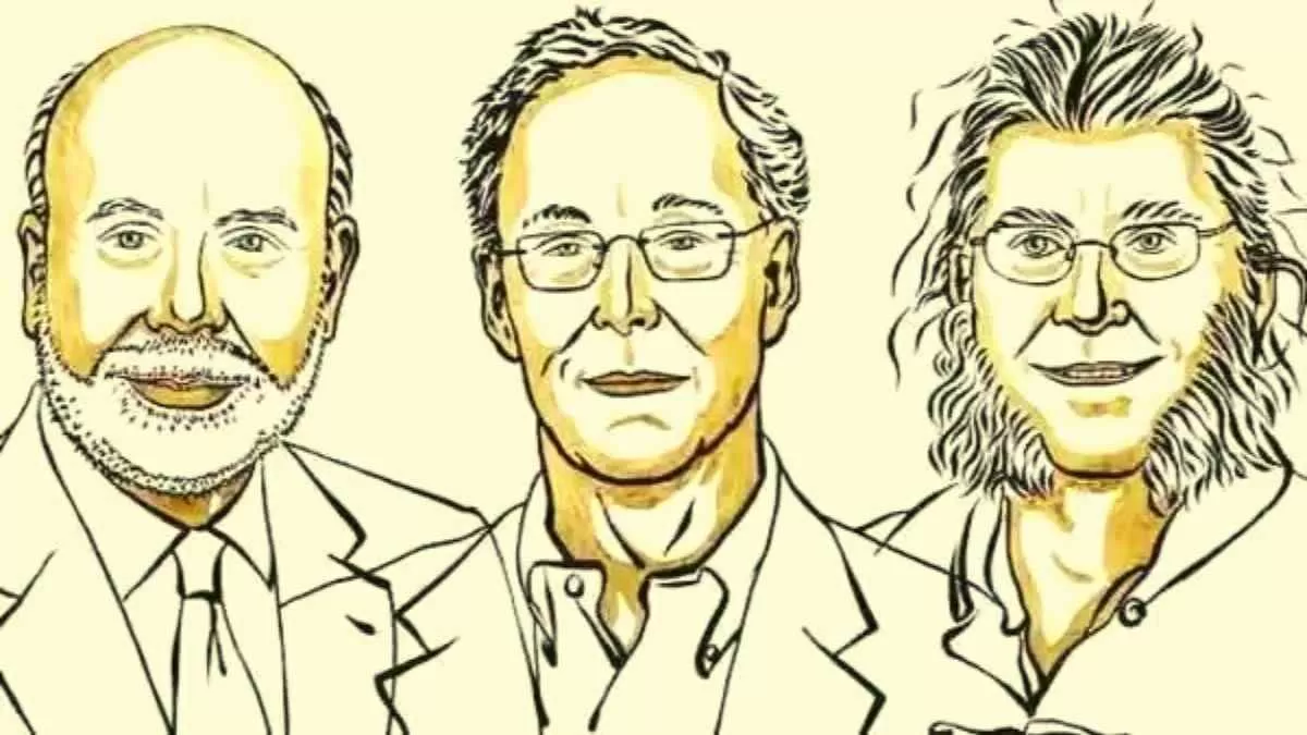 What was the research on Financial Crises that won the Nobel Prize Of Economics and who were the men behind it?