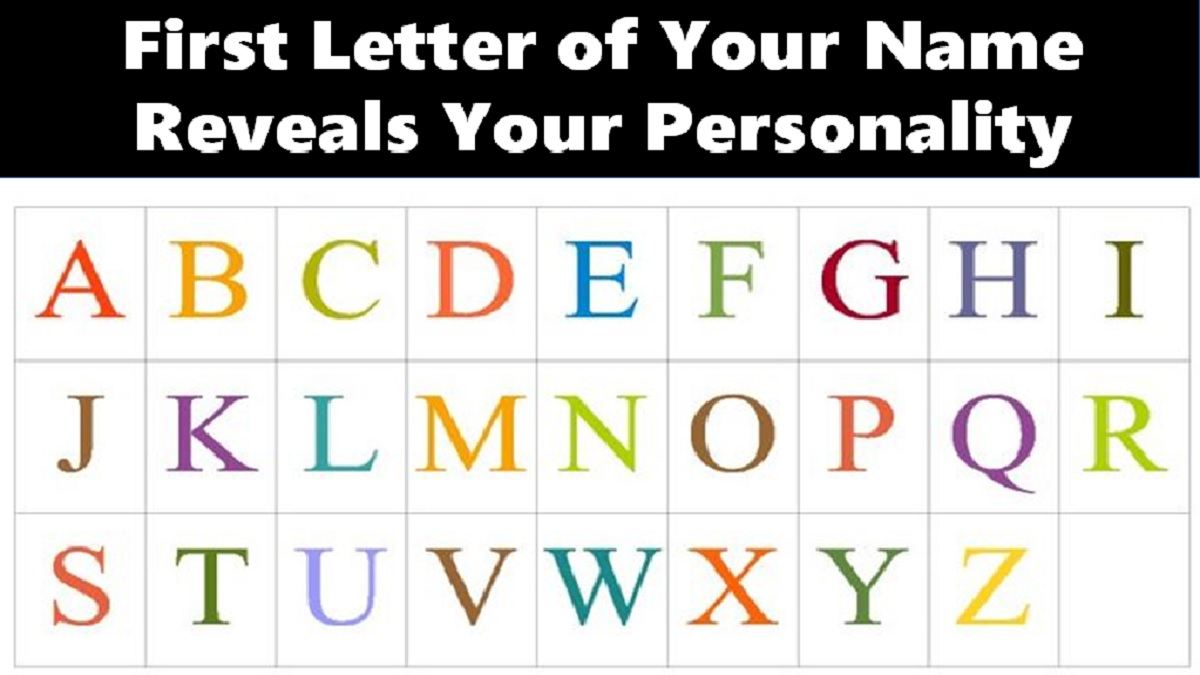 Name Personality Test First Letter Of Your Name Reveals Your True 