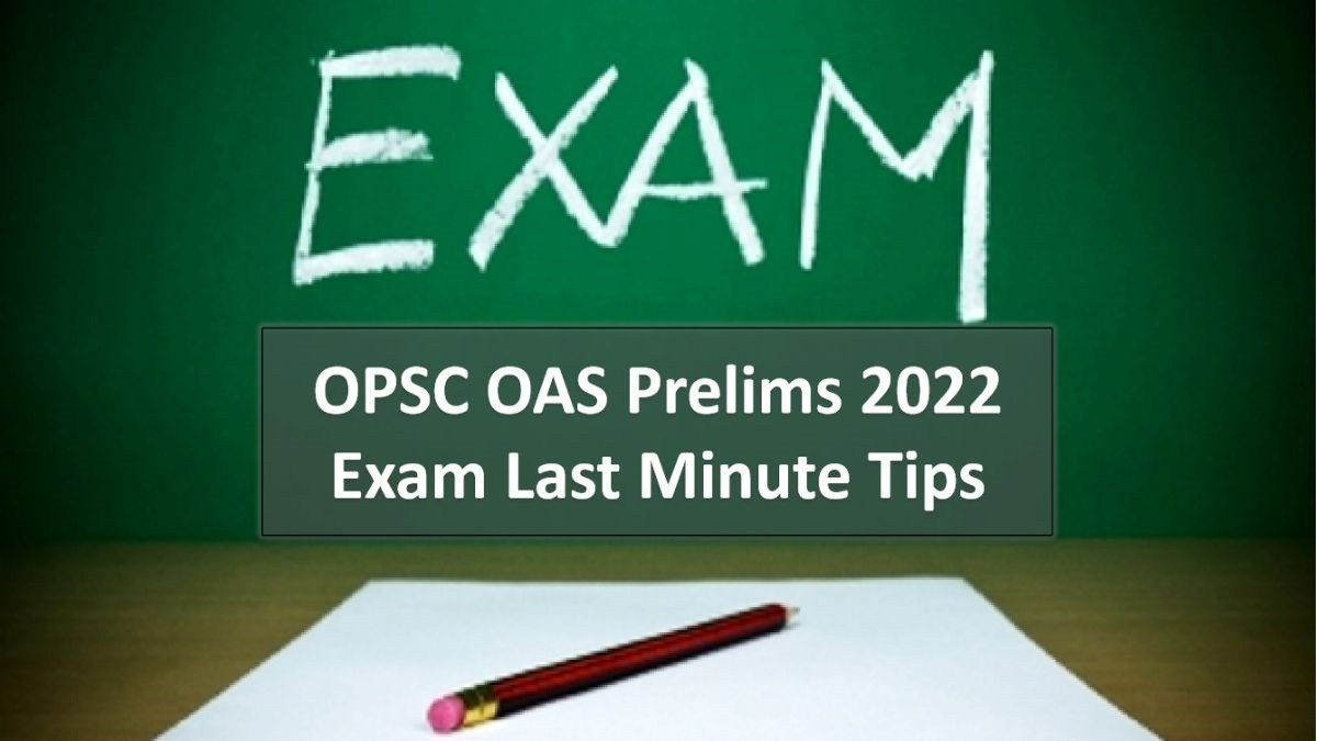 OPSC OAS Preliminary Exam on 16th Oct
