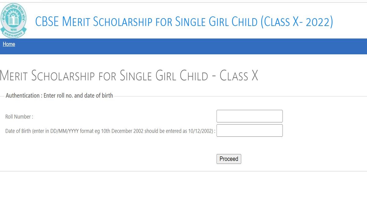 CBSE Single Girl Child Scholarship 2022 Registration Starts