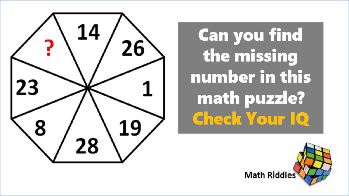 Math Riddles: Can you find the missing number in this math puzzle? Check Your IQ