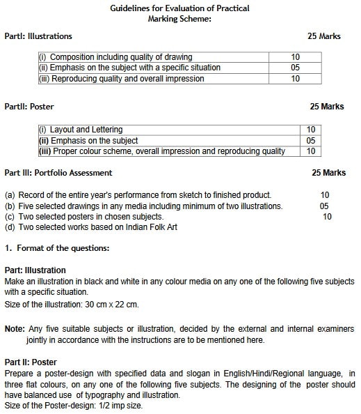 CBSE Class 12 Fine Arts syllabus 2022-23