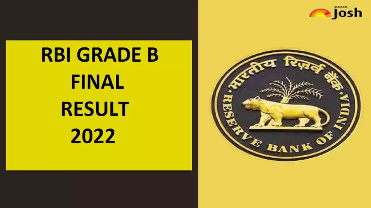 RBI Grade B Final Result 2022 (Out): Download PDF @opportunities.rbi.org.in