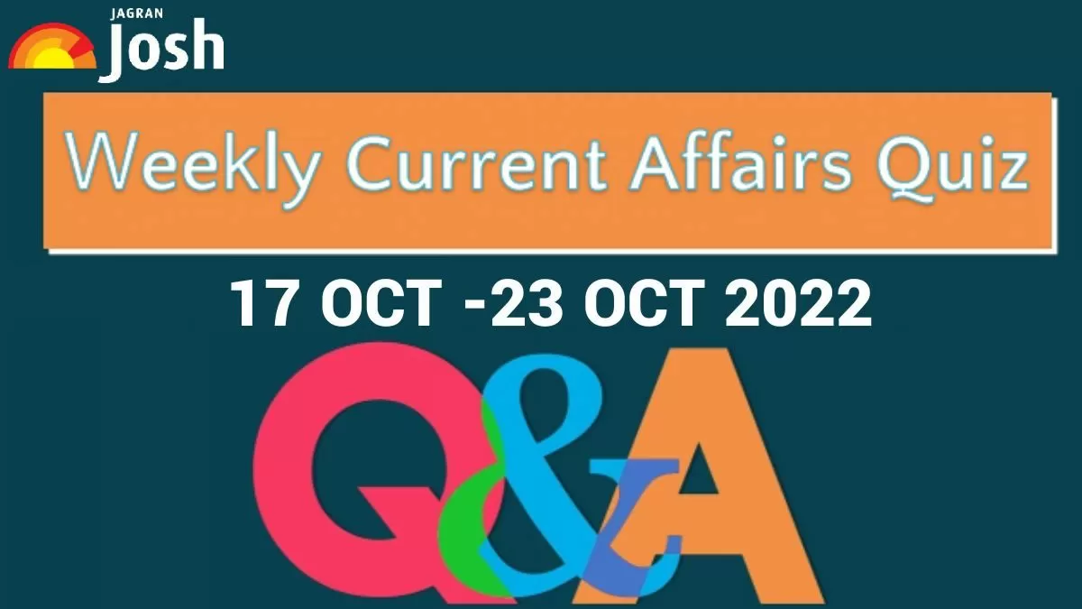 Current Affairs Weekly Quiz