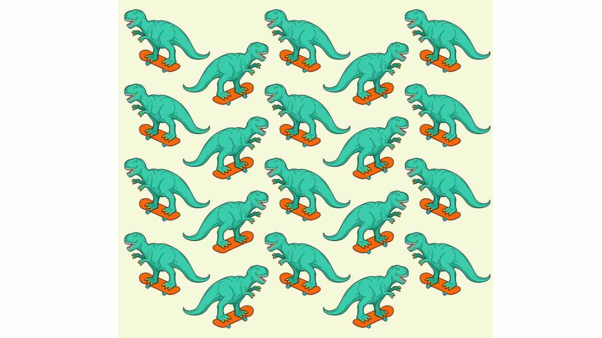 Can you spot the stupid dinosaur in the picture puzzle?