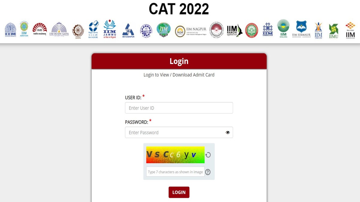 CAT 2022 Admit Card