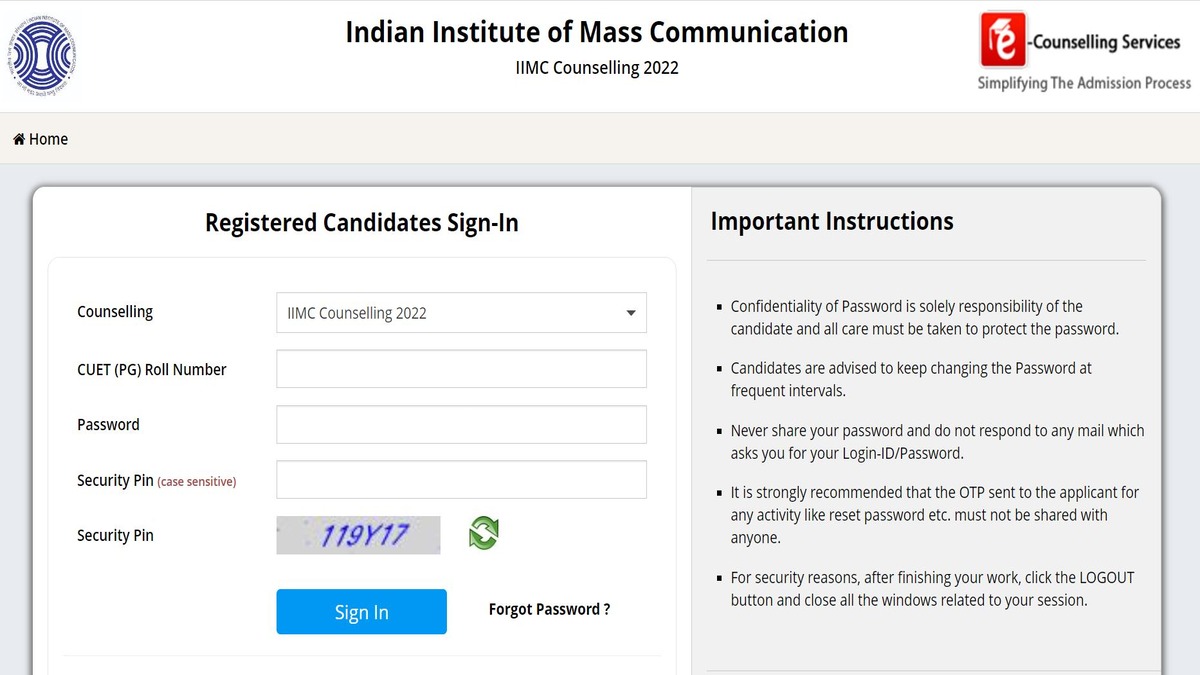 IIMC 1st Seat Allocation Result 2022 Declared At Iimc.admissions.nic.in ...