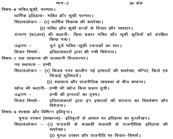 UP Board class 12 History Syllabus 2022-23: Download course structure ...