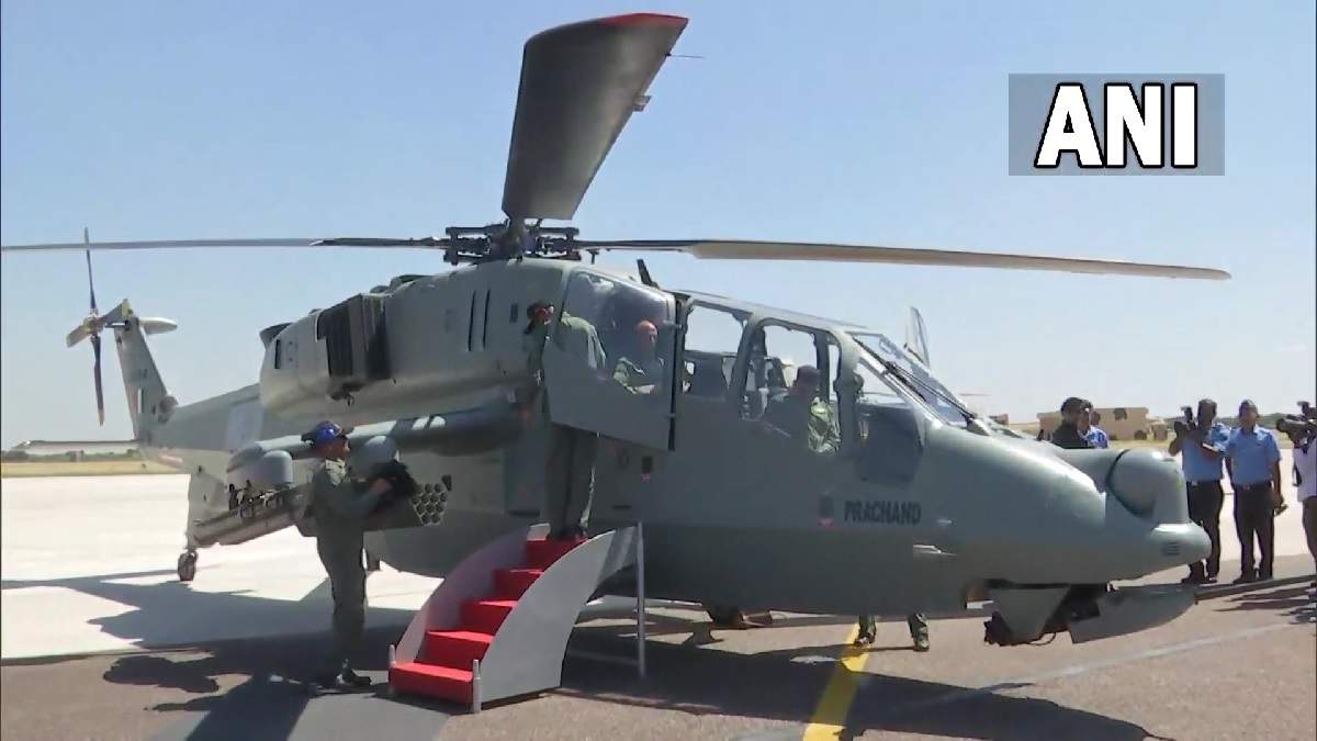 Rajnath Singh inducts first indigenously developed Light Combat Helicopter