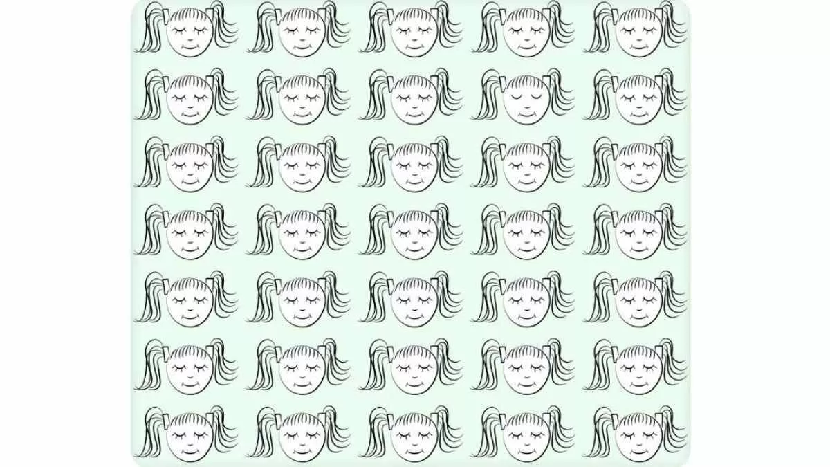 Spot the girl with odd features