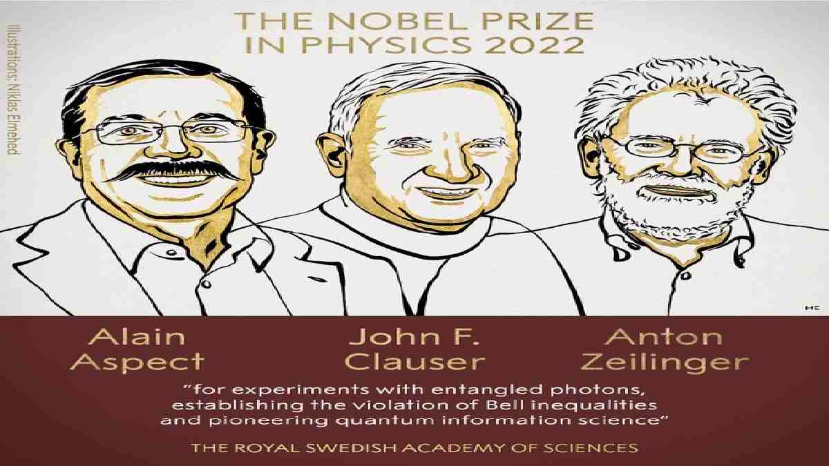 Alain Aspect, John F. Clauser, and Anton Zeilinger win Nobel Prize